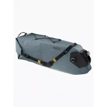 EVOC Seat Pack Boa WP 16 Steel - Ūdensnecaurlaidīga Bikepacking seglu soma, 16L