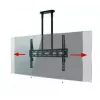 B-TECH AV BT8448-150/BB Īpaši liels universāls griestu stiprinājums plakanajiem ekrāniem ar 1,5 m Ø50 mm stabu, VESA līdz 1100x700, 130 kg, melns