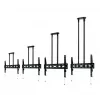 B-TECH AV BT8448-150/BB Īpaši liels universāls griestu stiprinājums plakanajiem ekrāniem ar 1,5 m Ø50 mm stabu, VESA līdz 1100x700, 130 kg, melns