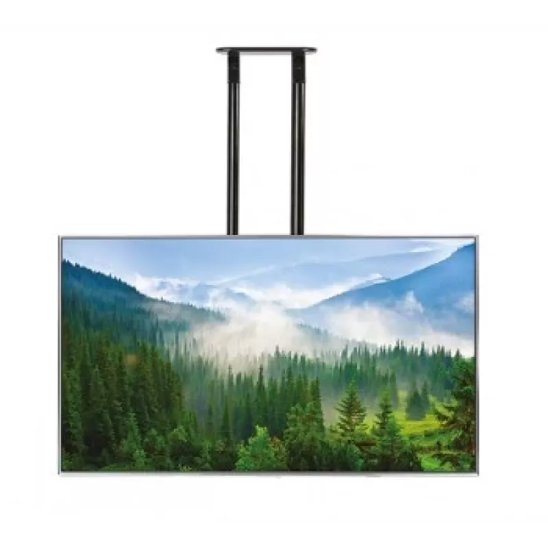 B-TECH AV BT8448-150/BB Īpaši liels universāls griestu stiprinājums plakanajiem ekrāniem ar 1,5 m Ø50 mm stabu, VESA līdz 1100x700, 130 kg, melns