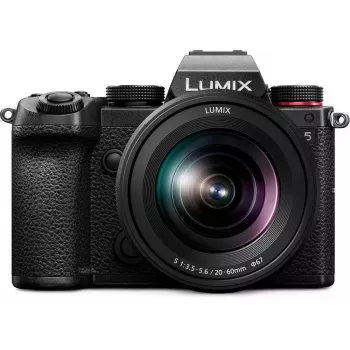 Panasonic Lumix DC-S5KE-K pilna kadra bezspoguļa kamera ar 20-60 mm objektīva komplektu