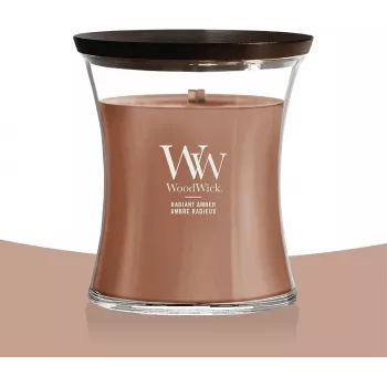 WoodWick Radiant Amber Elipsa aromātiskā svece 453.6g