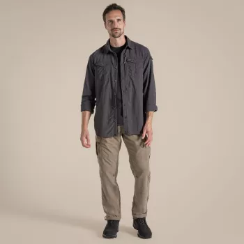Craghoppers NosiLife Adventure LS Shirt III - Melnie pipari - L