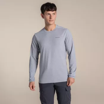 Craghoppers NosiLife Abel Garām piedurkņu T-krekls - Soft Grey Marl - M izmērs