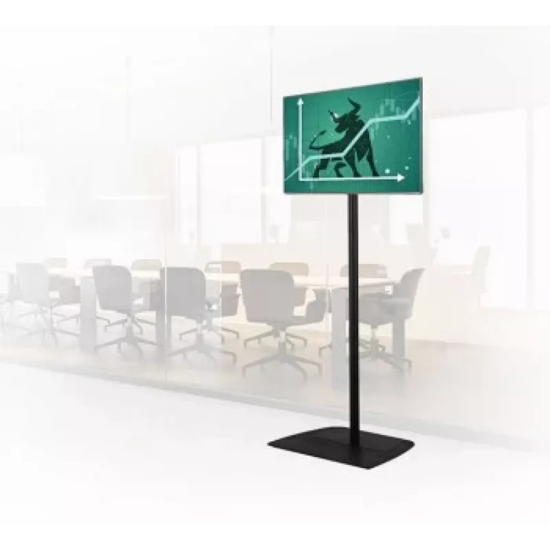 B-TECH AV BT8571/BB Universāls grīdas statīvs plakanajiem ekrāniem ar 1,8 m Ø50 mm stabu, VESA 200x200
