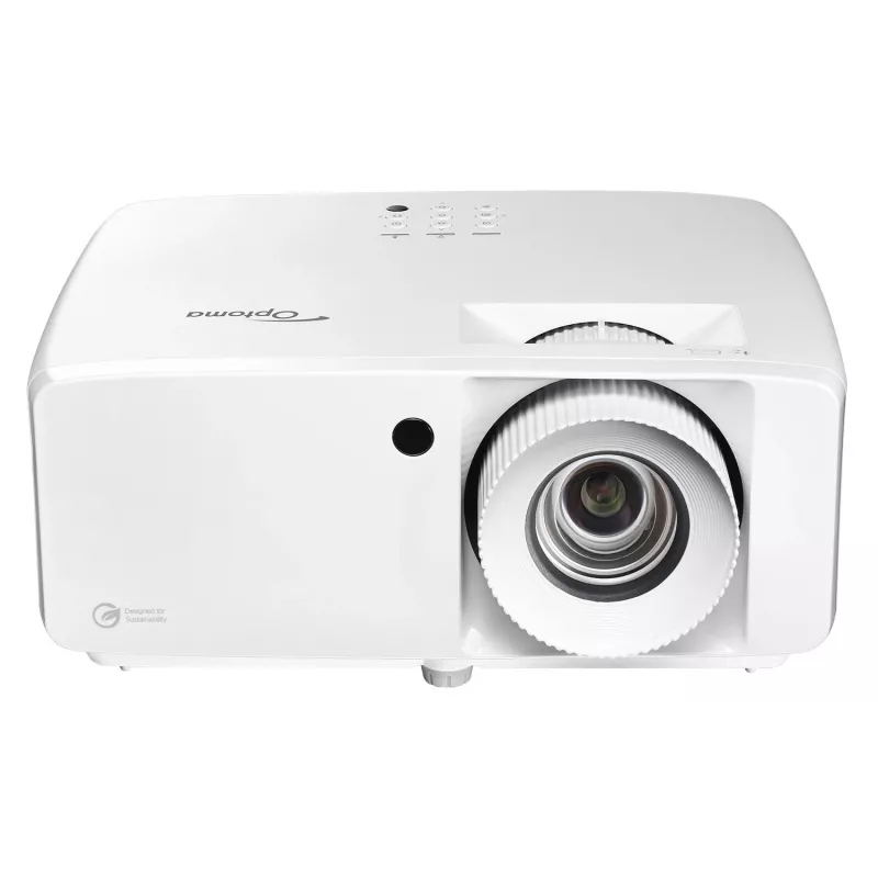 Optoma UHZ67 4K UHD DLP lāzera projektors 4300 ANSI lūmeni 500000:1 kontrasts balts