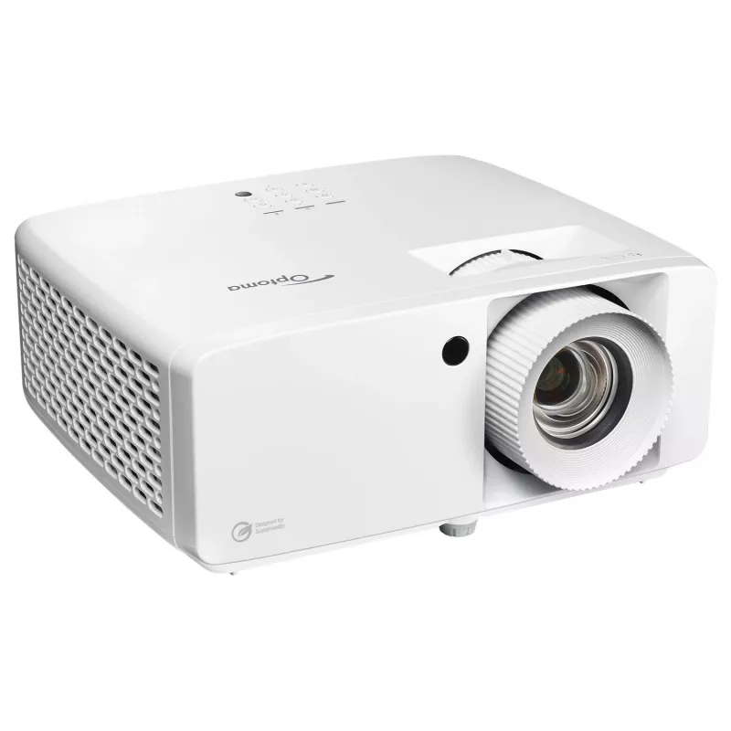 Optoma UHZ67 4K UHD DLP lāzera projektors 4300 ANSI lūmeni 500000:1 kontrasts balts