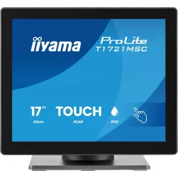 IIYAMA ProLite T1721MSC-B3 17 collu SXGA 5:4 10 punktu skārienjūtīgais monitors ar HDMI, VGA, USB centrmezglu un skaļruņiem