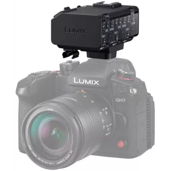 Panasonic DMW-XLR2E XLR mikrofona adapteris ar 2 kanālu 24 bitu 96 kHz audio