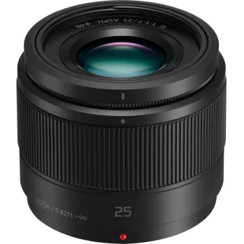 Panasonic H-H025ME-K Lumix G 25mm f/1.7 ASPH objektīvs - melns