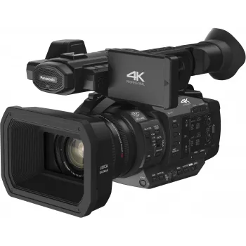 Panasonic HC-X1E 4K Ultra HD profesionālā videokamera ar 20x Leica Dicomar objektīvu, 1.0 tipa MOS sensoru, 5 asu HYBRID O.I.S., diviem XLR ieejām un diviem SD karšu slotiem