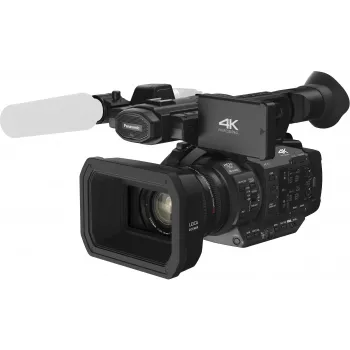 Panasonic HC-X1E 4K Ultra HD profesionālā videokamera ar 20x Leica Dicomar objektīvu, 1.0 tipa MOS sensoru, 5 asu HYBRID O.I.S., diviem XLR ieejām un diviem SD karšu slotiem