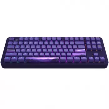 ALU87B Celestial 87 taustiņu gāzmount mehāniskā tastatūra ar G3MS Voidstone lineārajiem slēdžiem, tri-mode savienojamību, per-taustiņu RGB, PBT taustiņu kapiņiem, CNC alumīnija korpusu