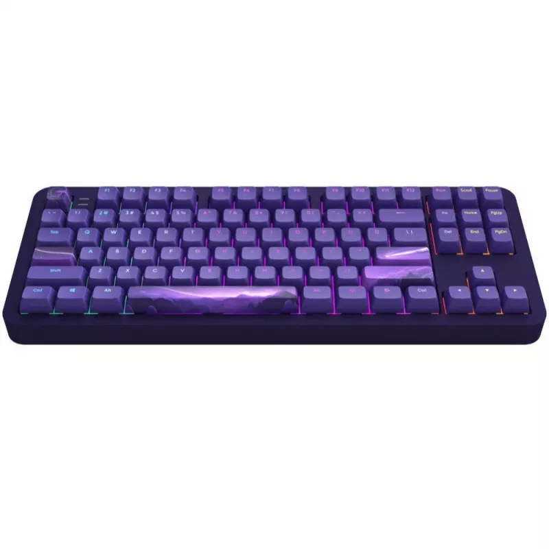 ALU87B Celestial 87 taustiņu gāzmount mehāniskā tastatūra ar G3MS Voidstone lineārajiem slēdžiem, tri-mode savienojamību, per-taustiņu RGB, PBT taustiņu kapiņiem, CNC alumīnija korpusu
