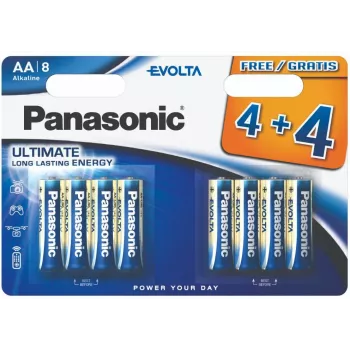 Panasonic Evolta LR6 baterijas, 4+4 gab. (LR6EGE/8BW 4+4F)