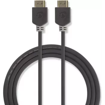 Nedis High Speed HDMI kabelis ar Ethernet 4K@60Hz 18 Gbps 7,5 m antracīta