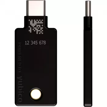 YubiKey 5C NFC drošības atslēga - melna/zelta