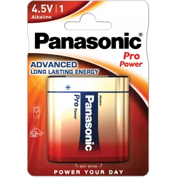 Panasonic Power Pack Gold 3LR12 4,5V sārma plakanā baterija - 1 iepakojums (blisteris)
