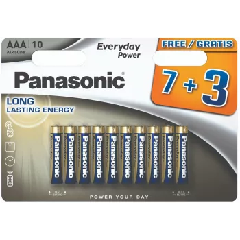 Panasonic Everyday Power AAA sārma baterijas LR03 10 iepakojums blisterī