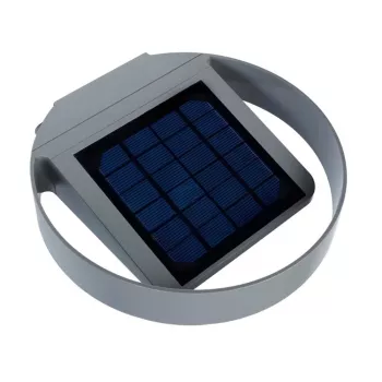 GreenBlue GB130 LED 3W saules apaļā sienas lampa - melna, IP65, PIR kustības sensors, 300lm