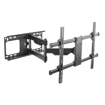 KRUGER & MATZ LEC-KM1305 pilnas kustības TV sienas stiprinājums 37-70 collu televizoriem, grozāms, slīps, izvelkams, 40 kg, melns