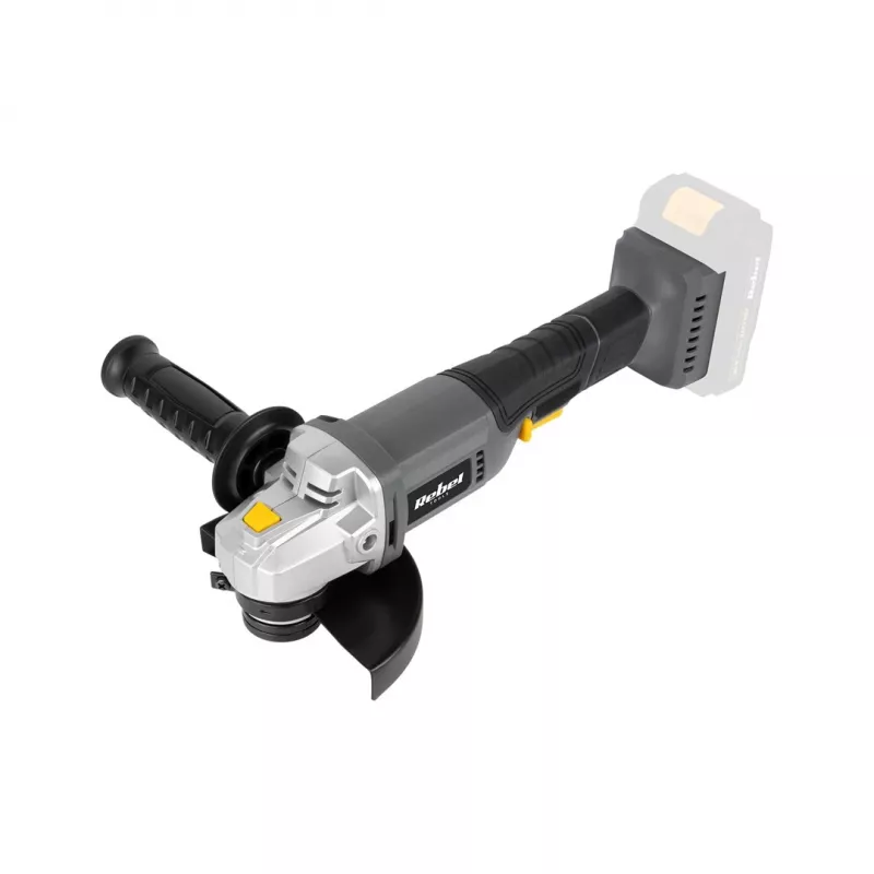REBEL Bezvadu leņķa slīpmašīna 20V RB-1022 125mm Bezsuku motors, tikai korpuss
