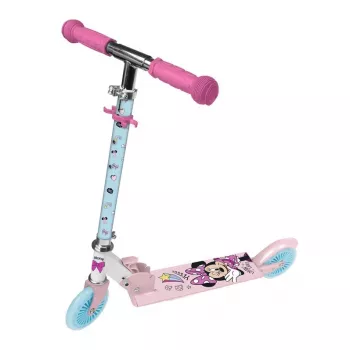 Disney Minnie Mouse 2 riteņu bērnu atspēriena skrejritenis, rozā, regulējams augstums, salokāms, maks. 50 kg