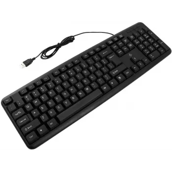 Accura Vista ACC-K1411 vadu pilna izmēra tastatūra, USB, QWERTY, melna