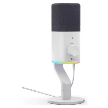 Krux Qube XLR/USB kondensatora mikrofons balts