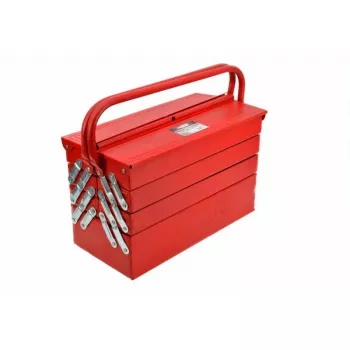 AWTOOLS AW30988 Instrumentu uzglabāšanas kaste ar 18 nodalījumiem, caurspīdīgs vāks, sakraujams organizators mazām detaļām un instrumentiem, melns/sarkans