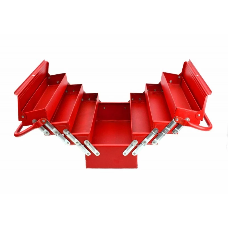 AWTOOLS AW30988 Instrumentu uzglabāšanas kaste ar 18 nodalījumiem, caurspīdīgs vāks, sakraujams organizators mazām detaļām un instrumentiem, melns/sarkans