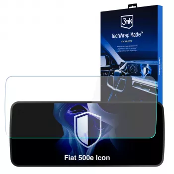 3MK PROTECTION TechWrap matēts ekrāna aizsargs Fiat 500e Icon 10,25 collu centrālajam displejam (2025+)
