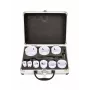 AWTOOLS Bimetal caurumu zāģu komplekts 19-64 mm, 13 gab., Black Line, metāla futrālis