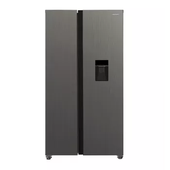 MPM Total No Frost MPM-439-SBS-15/ND Side-by-Side ledusskapis, nerūsējošais tērauds, 177 cm augstums