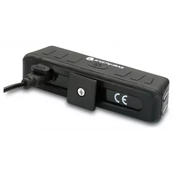 EverActive BL-150R Divu staru galvas lampa ar kustības sensoru, 150 lūmeni, IPX4 ūdensizturīga, sarkana/balta LED, 3x AAA