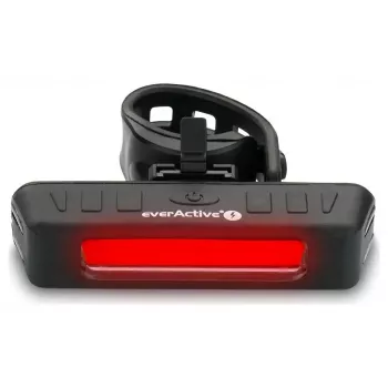 EverActive BL-150R Divu staru galvas lampa ar kustības sensoru, 150 lūmeni, IPX4 ūdensizturīga, sarkana/balta LED, 3x AAA