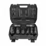 AWTOOLS AW38790BL 90 daļu hroma vanādija uzgriežņu atslēgu komplekts ar 1/4 collu, 3/8 collu, 1/2 collu sprūdrata piedziņām, pagarinājumiem, uzgaļiem un formētu futrāli