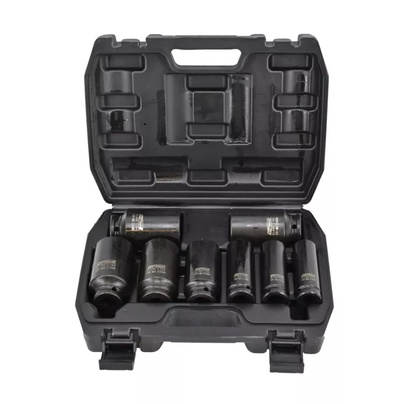 AWTOOLS AW38790BL 90 daļu hroma vanādija uzgriežņu atslēgu komplekts ar 1/4 collu, 3/8 collu, 1/2 collu sprūdrata piedziņām, pagarinājumiem, uzgaļiem un formētu futrāli