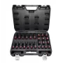 AWTOOLS 1/2 collu trieciena uzgriežņu atslēgu komplekts, 26 gab., 10-24mm, īsās un garās, Cr-Mo, Black Line