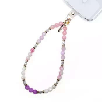 Crong Phone Charm Lanyard ar pasteļa pērlītēm – universāla plaukstas siksna viedtālruņiem
