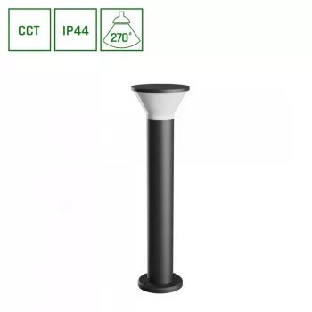 Āra sienas lampa 6W GU10 450lm IP44 CCT izvēles pelēka