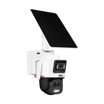 BCS-L-SIP1336FCL5-Ai-4G(SET) 3MP 4G LTE Bullet IP kamera ar AI cilvēka/transportlīdzekļa noteikšanu, divvirzienu audio, 30m IR un balto gaismu, IP67, MicroSD līdz 256GB