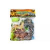 LEAN TOYS 6 savvaļas dzīvnieku figūriņu komplekts, zilonis, lauva, degunradzis, tīģeris, zebra, žirafe