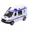 LEAN TOYS Policijas automašīna un ātrās palīdzības mašīna ar berzes dzinēju, gaismām un skaņām, atveramām durvīm, jaukts sortiments