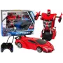 LEAN TOYS Automašīna Robots 2-in-1 Tālvadības R/C Transportlīdzeklis Sarkans