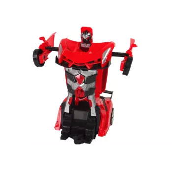 LEAN TOYS Automašīna Robots 2-in-1 Tālvadības R/C Transportlīdzeklis Sarkans