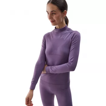 Sieviešu bezšuvju termoveļas komplekts 4F F156 violets XS/S