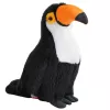 LEAN TOYS plīša tukanu putns plīša rotaļlieta maskots mīkstā rotaļlieta balta 30cm