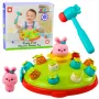 LEAN TOYS Arkādes spēle Sit burkānus ar āmuru Lēcošais trusis