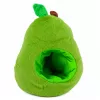 LEAN TOYS Zaļš avokado ar kapibaru 2-in-1 abpusēja mīkstā rotaļlieta 35 cm